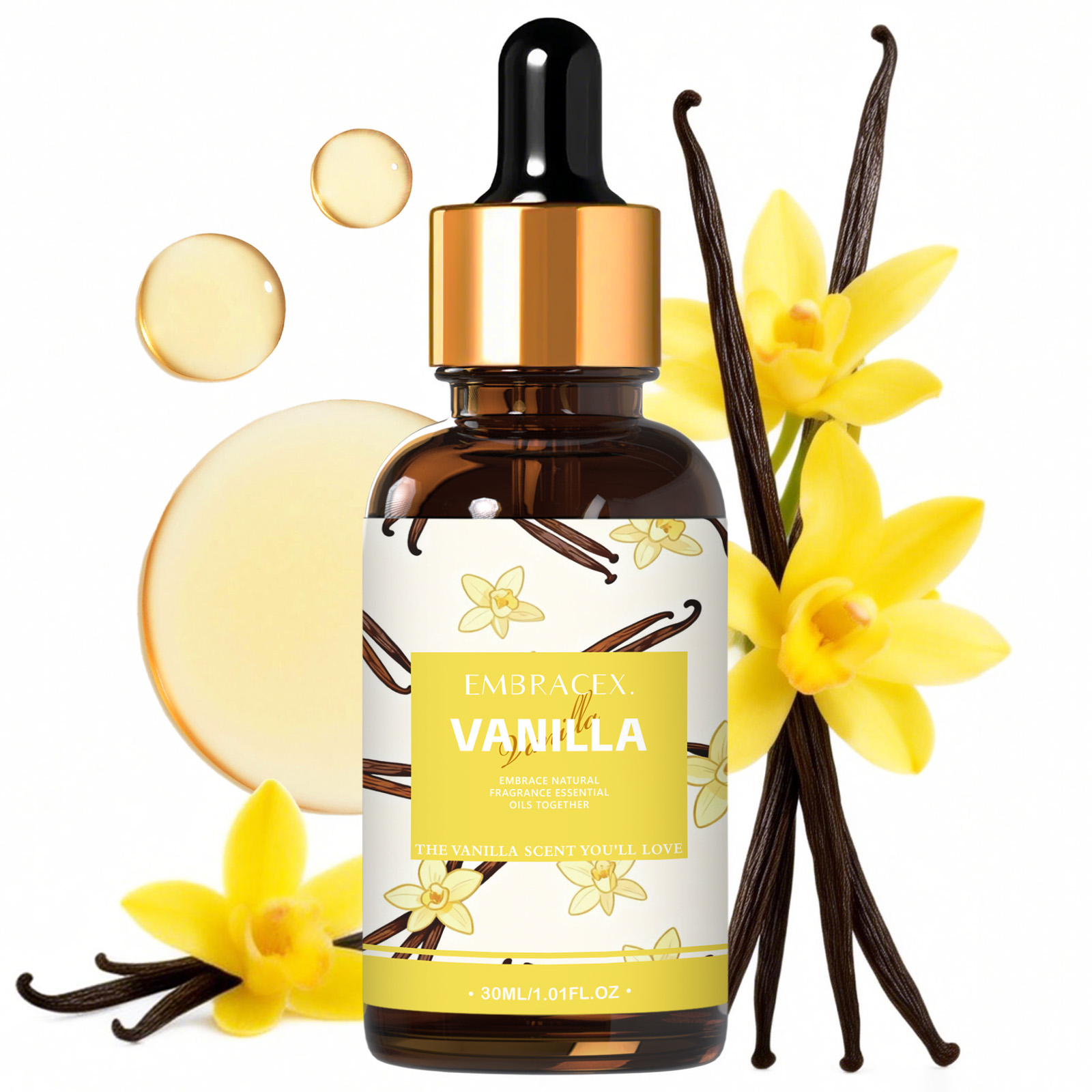 Home Fragrance Gift - Óleos Essenciais de Baunilha 30ml para